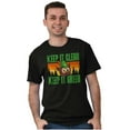 thumbnail image 1 of Woodsy Owl Keep it Clean and Green Men's Graphic T Shirt Tees Brisco Brands S, 1 of 4