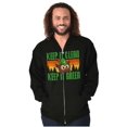 thumbnail image 1 of Woodsy Owl Keep it Clean and Green Unisex Plus Size Zip Hoodie Brisco Brands 4X, 1 of 5