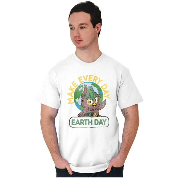 Woodsy Owl Make Everyday Earth Day Men's Graphic T Shirt Tees Brisco Brands M