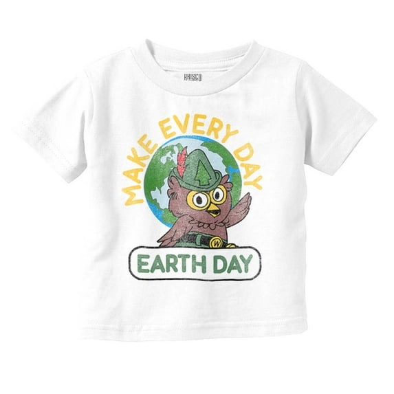 Woodsy Owl Make Everyday Earth Day Toddler Boy Girl T Shirt Infant Toddler Brisco Brands 24M