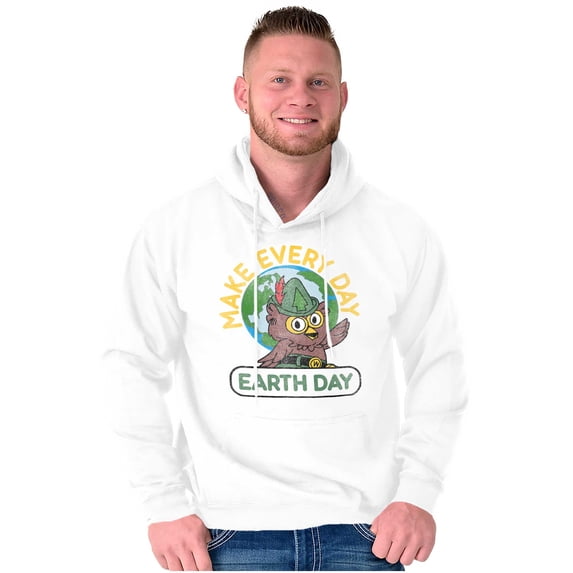 Woodsy Owl Make Everyday Earth Day Unisex Plus Size Hoodie Brisco Brands 2X