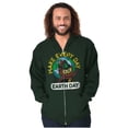 thumbnail image 1 of Woodsy Owl Make Everyday Earth Day Zip Up Hoodie Men's Women's Brisco Brands X, 1 of 6