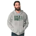 thumbnail image 1 of Woodsy Owl Slogan Give a Hoot Zip Up Hoodie Men's Women's Brisco Brands S, 1 of 6