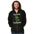 thumbnail image 1 of Woodsy Owl Trash Talker Give a Hoot Unisex Plus Size Zip Hoodie Brisco Brands 2X, 1 of 3