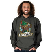 Woodsy Owl Tree Hugger Retro Vintage Hoodie Sweatshirt Women Men Brisco Brands S