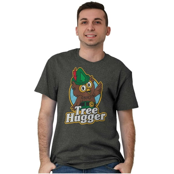 Woodsy Owl Tree Hugger Retro Vintage Men's Graphic T Shirt Tees Brisco Brands L
