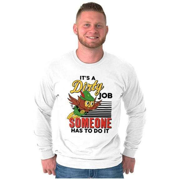 Woodsy Owl US Forest Service Cartoon Unisex Plus Size Long Sleeve Shirt Brisco Brands 2X