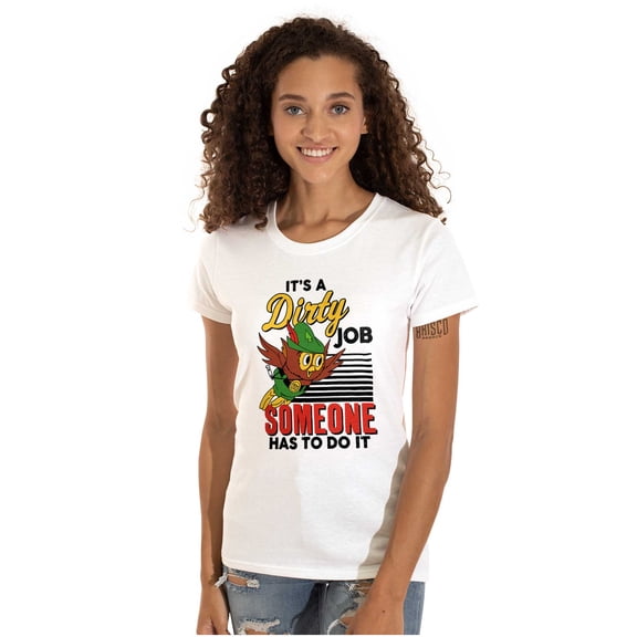 Woodsy Owl US Forest Service Cartoon Women's T Shirt Ladies Tee Brisco Brands L