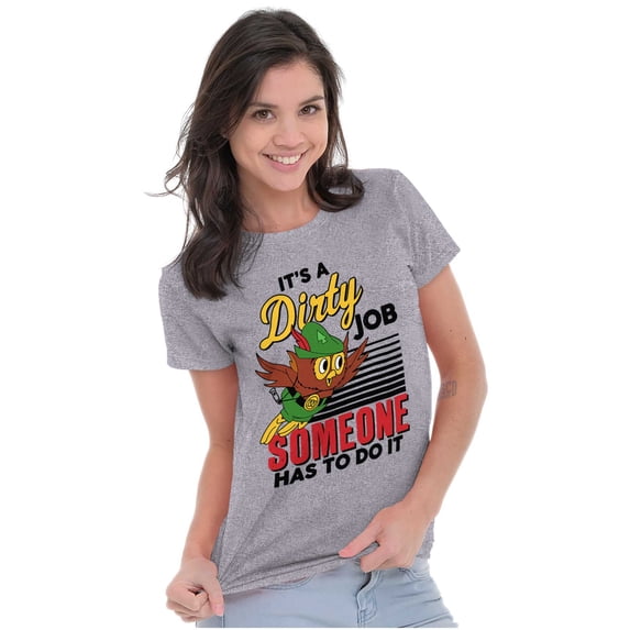 Woodsy Owl US Forest Service Cartoon Women's T Shirt Ladies Tee Brisco Brands L