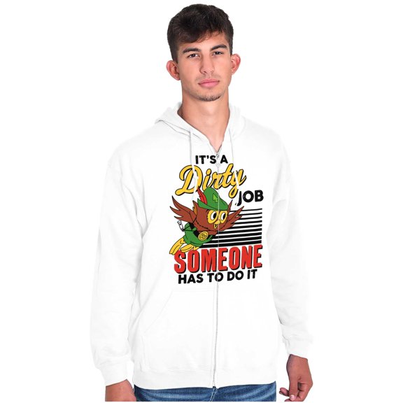 Woodsy Owl US Forest Service Cartoon Zip Up Hoodie Men's Women's Brisco Brands M