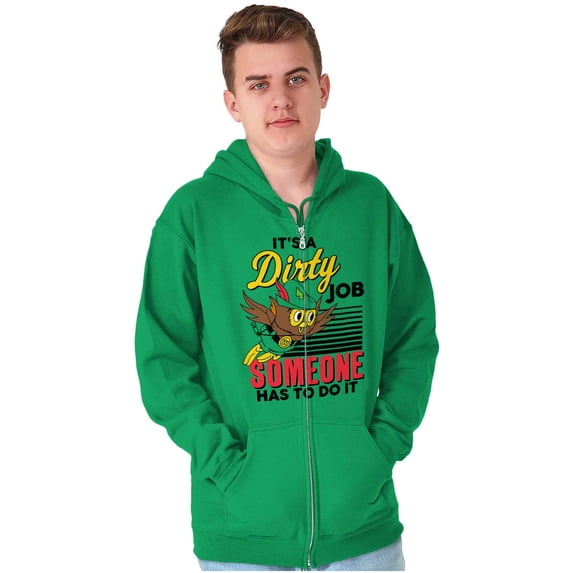 Woodsy Owl US Forest Service Cartoon Zip Up Hoodie Men's Women's Brisco Brands S