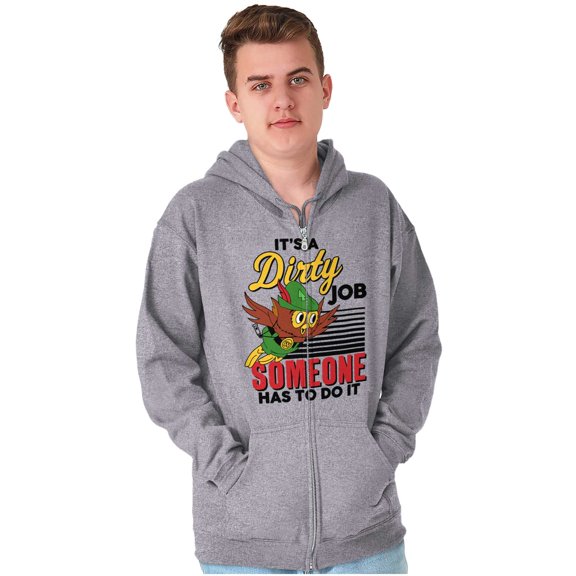 Woodsy Owl US Forest Service Cartoon Zip Up Hoodie Men's Women's Brisco Brands X