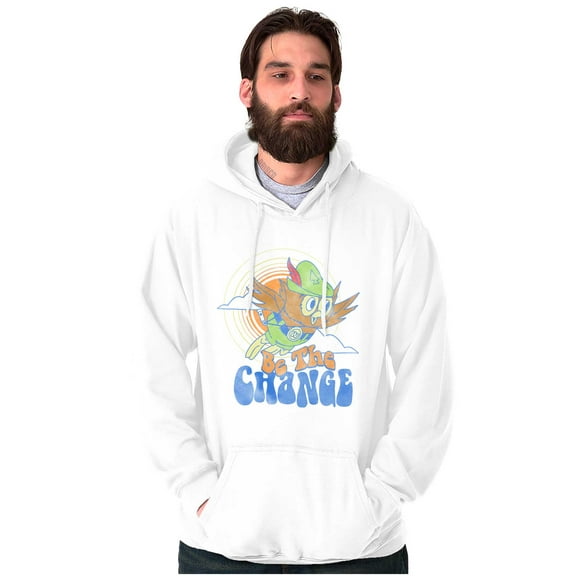 Woodsy Owl Vintage Be The Change Hoodie Sweatshirt Women Men Brisco Brands M