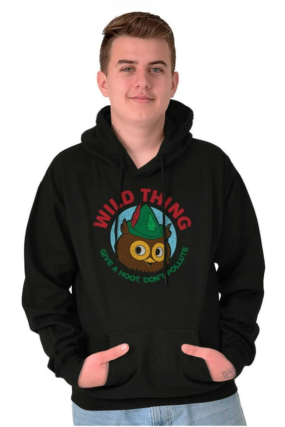 Woodsy Owl Wild Thing Don’t Pollute Hoodie Sweatshirt Women Men Brisco Brands S
