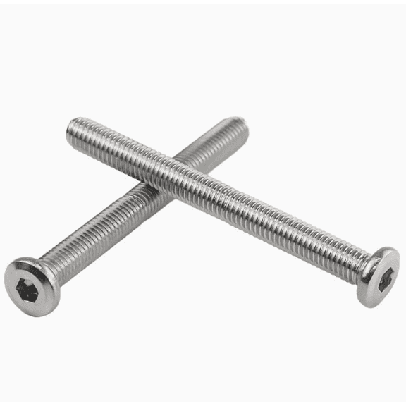 Woodtoe Spare Screw Set for Montessori Mirror, M6-40mm Internal Hex Socket Flat Head Screws, Rust Resistant epoxy Coated Stainless Steel Screws