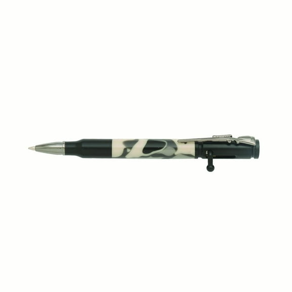 Woodturning Project Kit to Make Bolt Action 30Cal Pen Kit Blk Enamel Finish