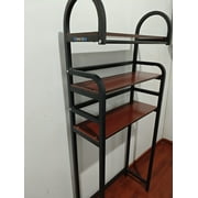 Woodure Over The Toilet Storage, Bamboo 3-Tier Over-The-Toilet Space Saver Organizer Rack