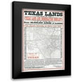thumbnail image 1 of Woodward 13x18 Black Modern Framed Museum Art Print Titled - Texas Lands Sale - Woodworth, 1 of 5