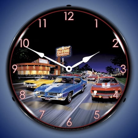 Woodward Avenue Wall Clock, Lighted: Bruce Kaiser