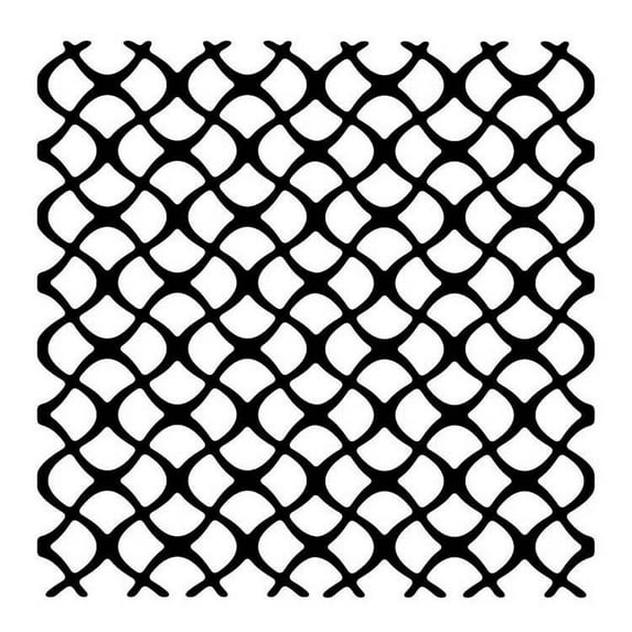 Woodware 6" x 6" Stencil Scaly Mesh