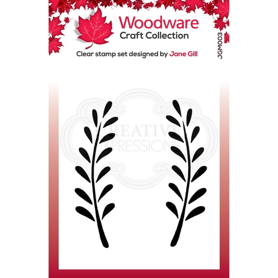 Woodware Craft Collection Woodware Clear Singles Anya Leaf