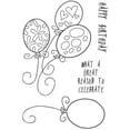 thumbnail image 1 of Woodware Craft Collection Woodware Clear Singles - Birthday Balloons, 1 of 2