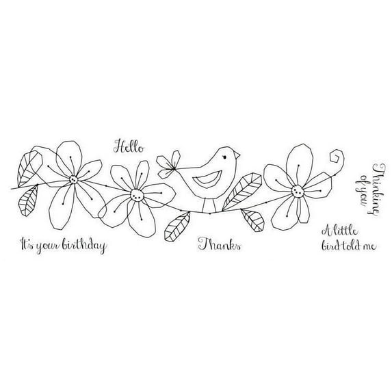 Woodware Craft Collection Woodware Clear Singles - Little Bird