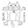 thumbnail image 1 of Woodware Craft Collection Woodware Clear Stamps - Splat Cat, 1 of 1