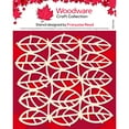thumbnail image 1 of Woodware Craft Collection Woodware Leaf Panel 6 in x 6 in Stencil, 1 of 2