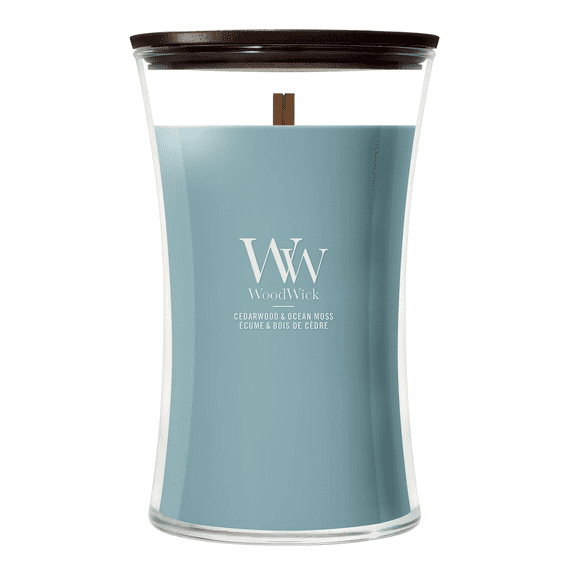 Woodwick - Cedarwood Ocean Moss Large Hourglass Candle
