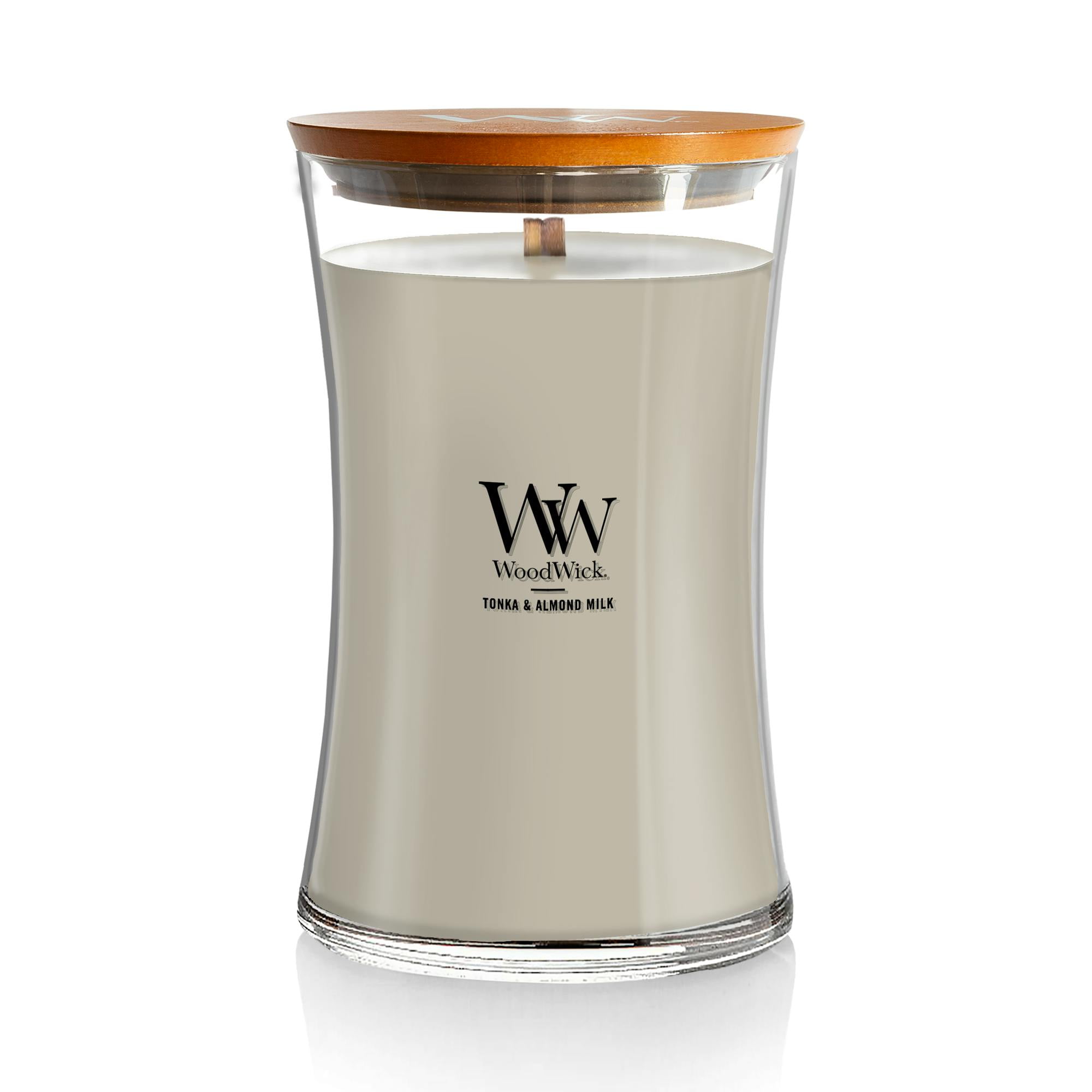 Large Hourglass Soy Candle with Tonka and Almond Milk Scent