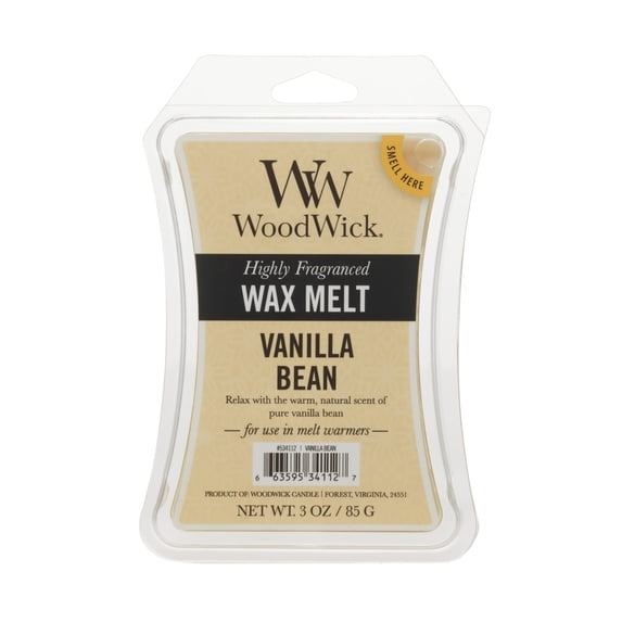 WoodWick Vanilla Bean 3 Oz. Wax Melts, 1 Pack of 6