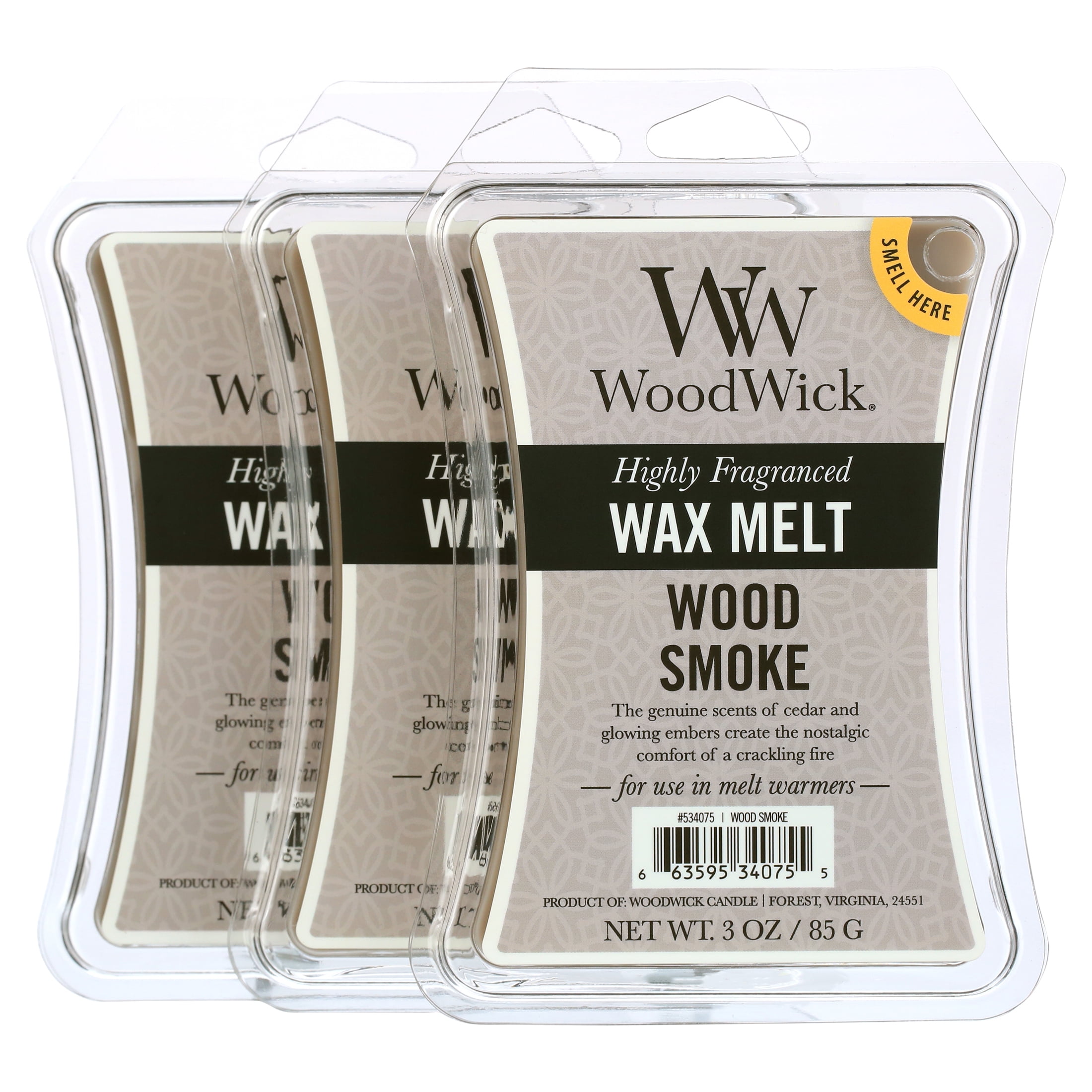 Woodwick® Warm Woods 3 Oz. Wax Melts, 3 Packs of 6 (18 Total)