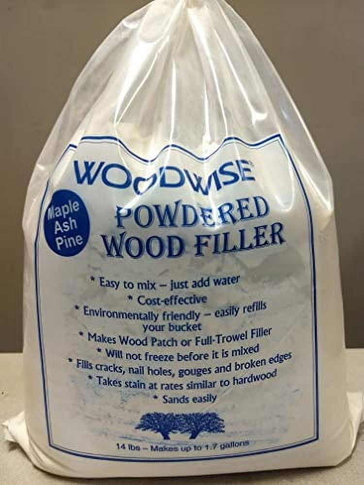 Woodwise Wood Patch - Gallon, Pre-Mixed Filler For Maple, Ash, Pine - Sands & Stains Like Wood