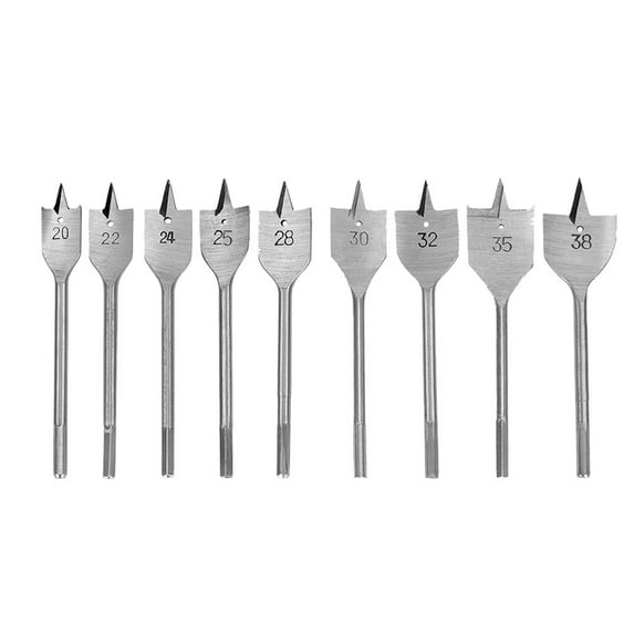 Woodwork Flat Wood Drill Bit Spade Woodworking Power Tool 20/22/25/28/30/32/35/38Mm For Wood Timber Drilling Hex Shaped Shank 20Mm Fangkenuo