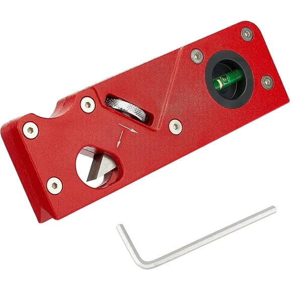 Woodwork Hand Planer Chamfer Plane for Wood Woodworking Edge Corner Plane Flattening Tool for Quick Edge Trimming and Chamfering (Red)