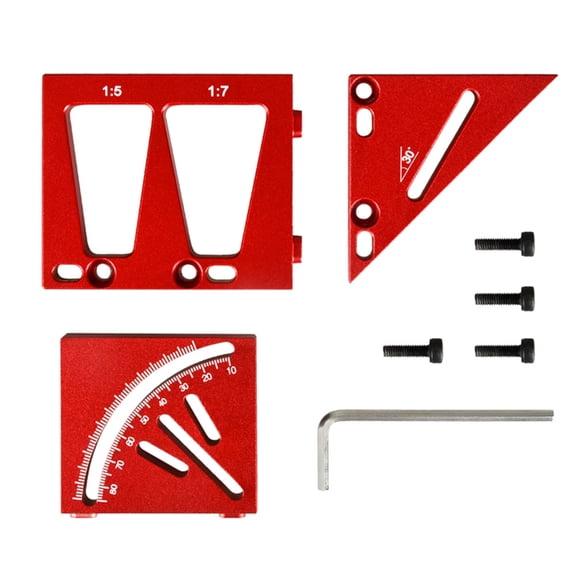 Woodworking 90° Center Scriber Ruler Woodworking 45 Degree Circular Centerline Drawing Tool Right Angles Measuring Tools