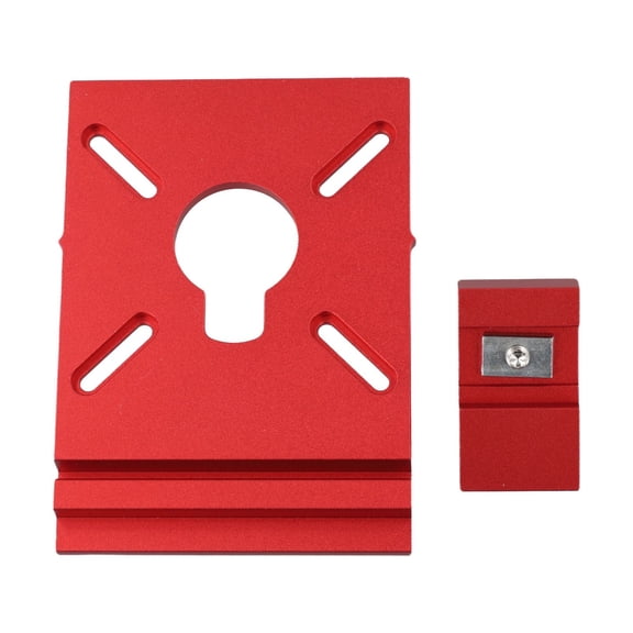 Woodworking Aluminum Alloy Router Guide Rail Adapter With Limit Block For Precise Cutting And Trimming, For Most Standard Track Saw Guides Including For Powertec, Anodized Construction