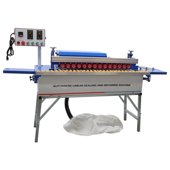 Woodworking Automatic Edge Banding Machine Double Side Gluing Sealing Repair with Dust Suction 110V