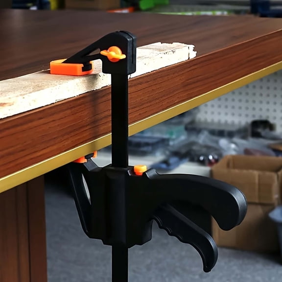 Woodworking Bar Clamp, Quick Release G Clamp, Heavy Duty F Clamp, One-Handed Ratchet Clamp for Woodworking Carpentry