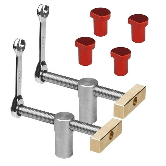 Woodworking Bench Dog Clamps with Stop Sets, Clip Clamp Fixture Vise Joinery Carpenter Tools(19Mm) C