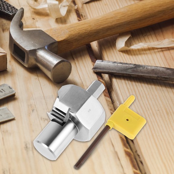 Woodworking Chamfer Reamer Tool Stainless Steel Workbench Dog Hole Chamfer Reamer Tool with Alloy Blade Precise Remove Burr Tools for 19mm/20mm Dog Holes for Electric Drills