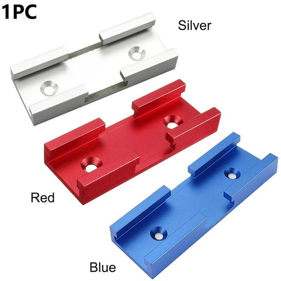 Woodworking Chute Cross Track Connector T-Track Intersections Aluminum Blue