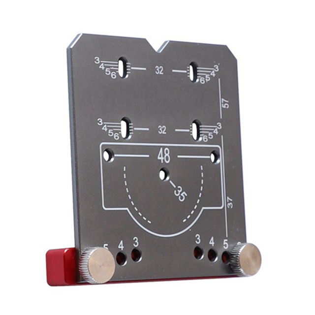 Woodworking Concealed Hinge Jig Kit Aluminium Alloy 35mm Hinge Hole