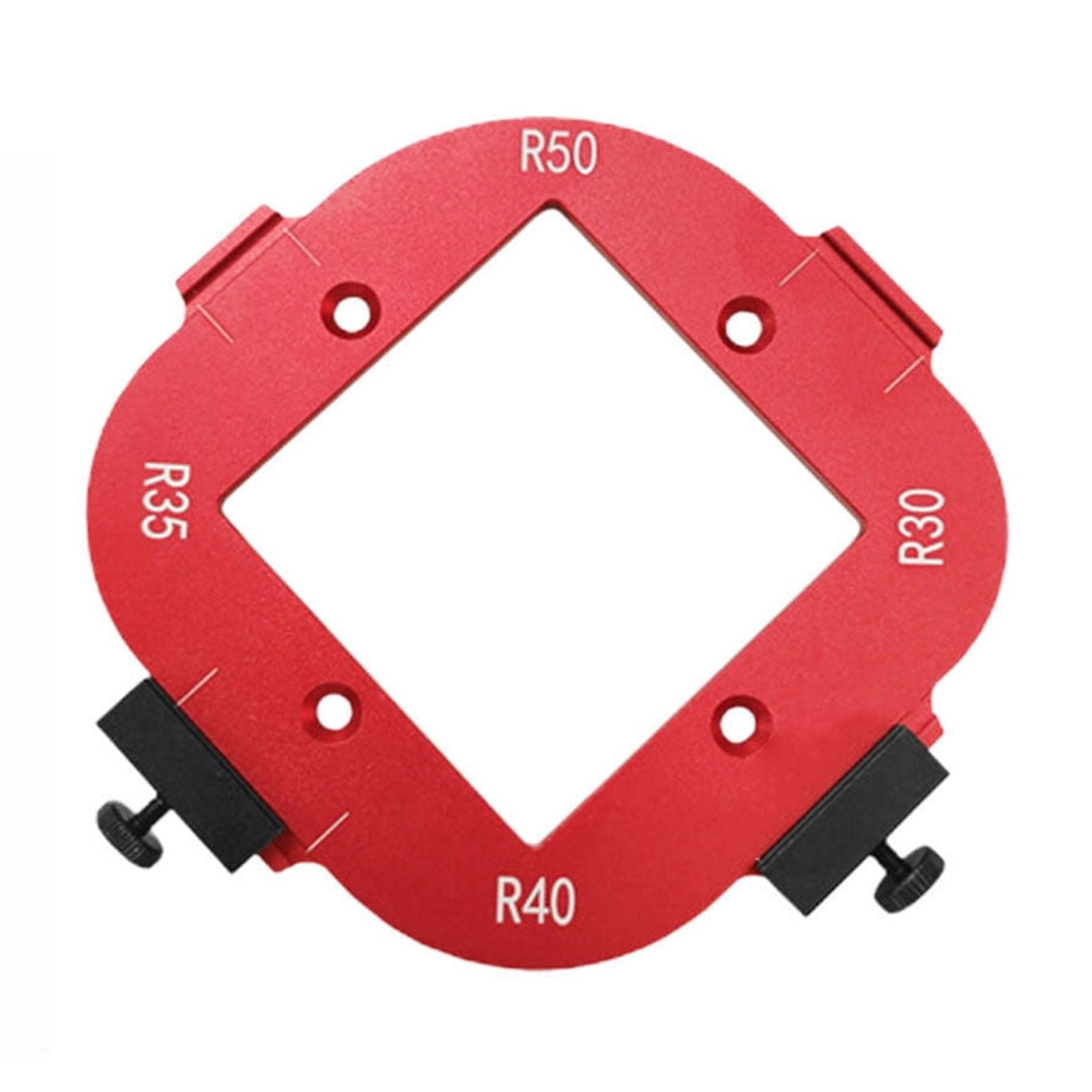 Woodworking Corner Template Jig Router Guide Aluminum Alloy Rounded ...