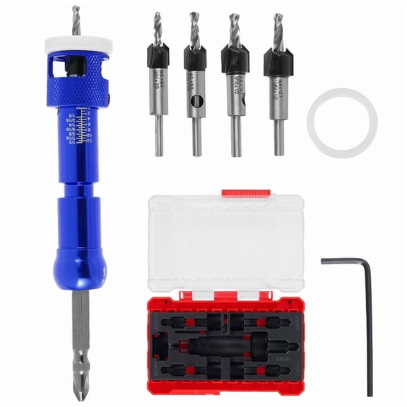 Woodworking Counterbore Drill Step Drill Wood Self-Tapping Screw Punch Holes Drill Bit Installation Tool C