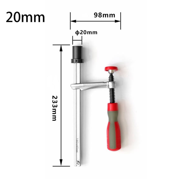 Woodworking Desktop Acting Hold Down Clamp Clip for Woodworking Benches, 19/20mm, 20mm, Woodworking Clamp Tool for DIY Woodwork