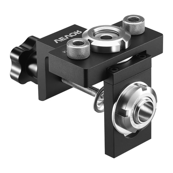 Woodworking Dowel Jig Kit - Self Centering Drill Guide with 3 High-Speed Steel Bits