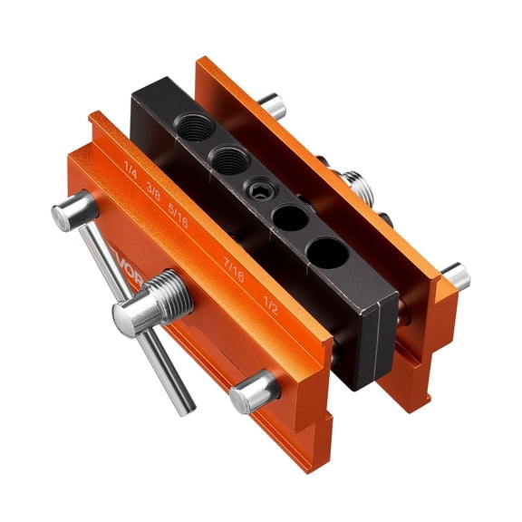 Woodworking Dowel Joinery Kit | Self-Centering Jig for Drilling Straight Holes in Boards & Edge Joints