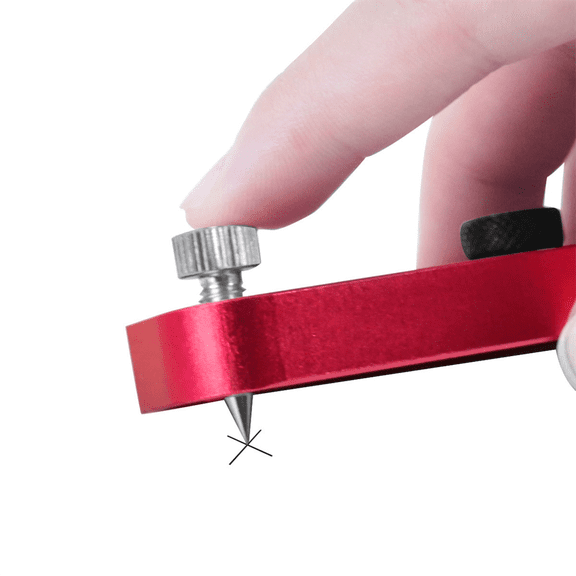 Woodworking Drawing Compass Circular Drawing Tool Circle Scriber - Metric/Inch Adjustable Round Marking Gauge